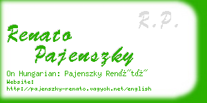 renato pajenszky business card